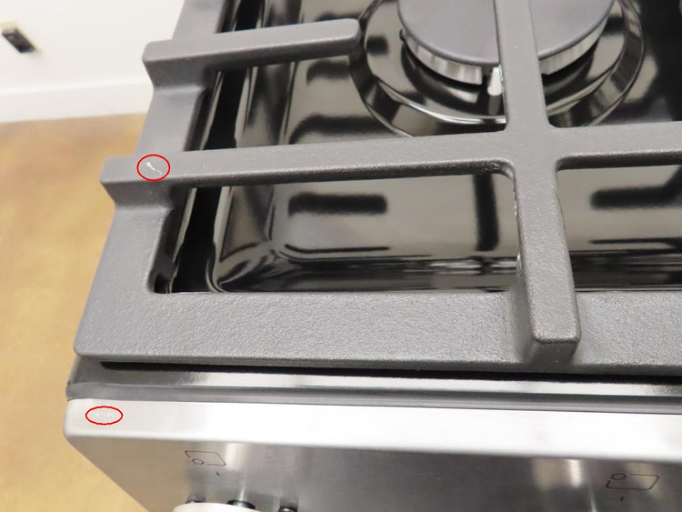 Bosch 100 Series HGF1050MUC 30 Inch Slide-In Stainless Steel Gas Range