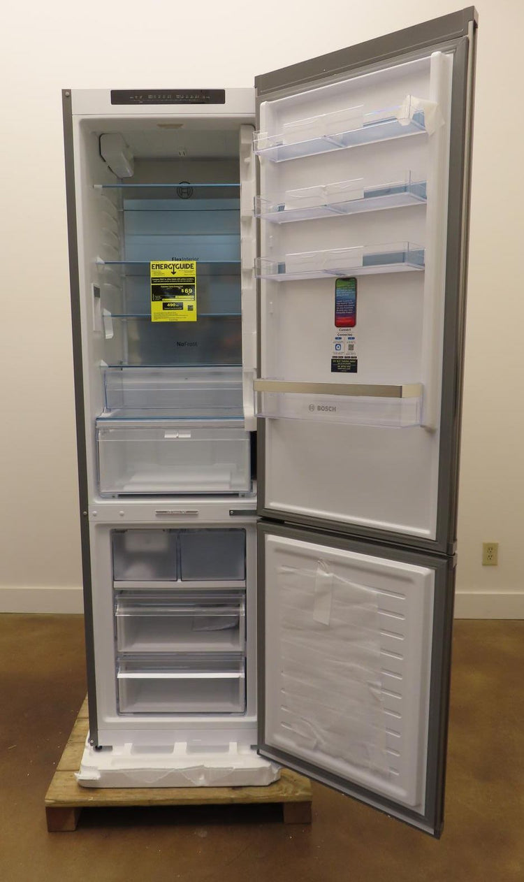 Bosch 800 Series B24CB80ESS 24" Freestanding Bottom Freezer Smart Refrigerator