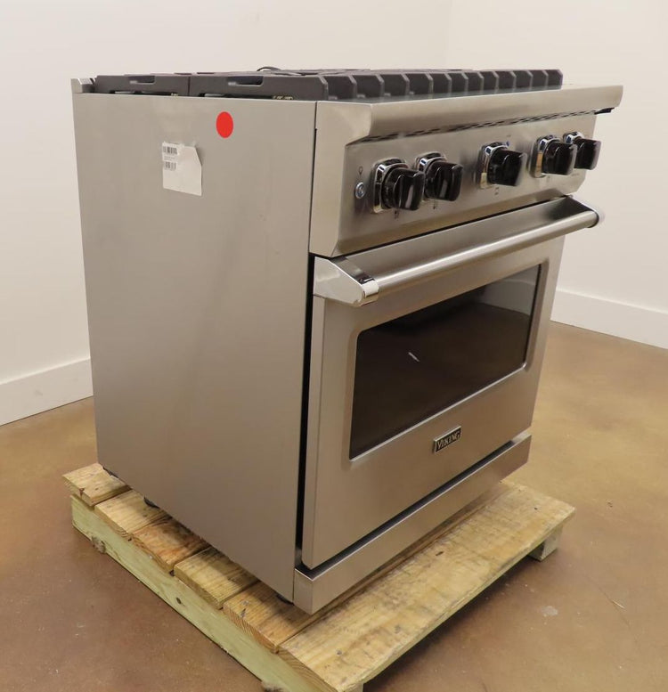 Viking Professional 5 Series 30" 4 Burners Gas Range VGR5304BSS 2024 Model