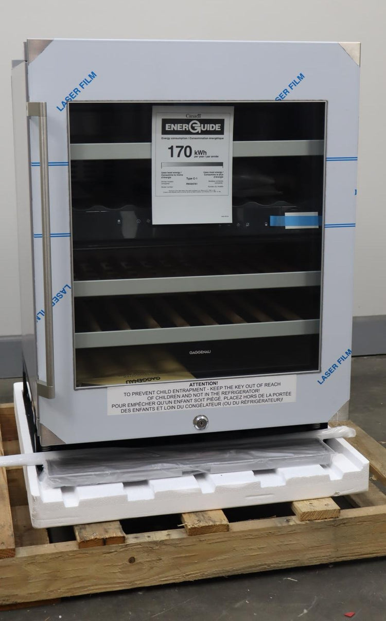 Gaggenau 24" 34 Bottle Capacity Under Counter SS Wine Storage Unit RW404761