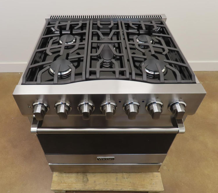 Viking 3 Series 30" 5Burners Freestanding Dual Fuel Range RVDR33025BSS 2025Model