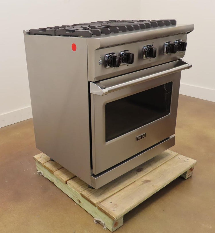 Viking Professional 5 Series 30" 4 Burners Gas Range VGR5304BSS 2025 Model - Alabama Appliance