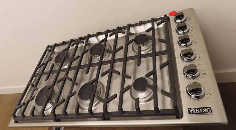 Viking 5 Series VGSU53616BSSLP 36" Professional 6 Burners Gas Cooktop 2025 Model - Alabama Appliance