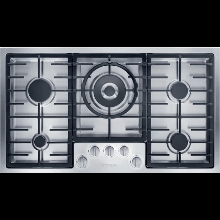 NIB Miele KM2355G 36" Natural Gas Cooktop with 5 Sealed Burners Dual Wok - Alabama Appliance