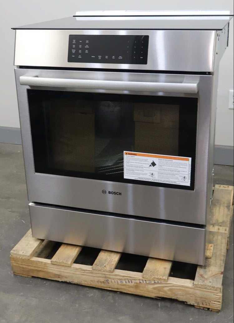 Bosch 30" Stainless 4.6 Cu.Ft. Slide In 800 Series Induction Range HII8057U