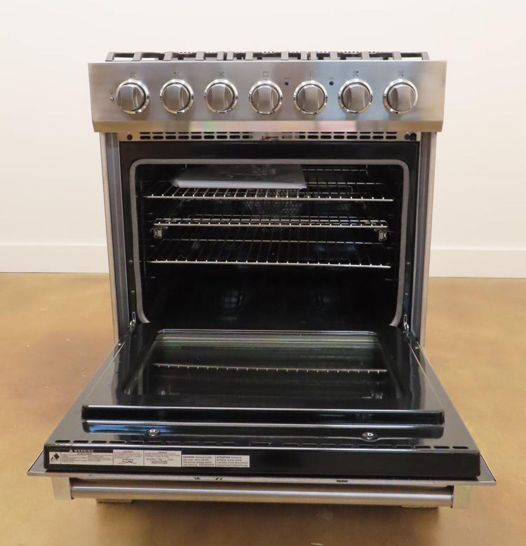 Viking 3 Series RVDR33025BSSLP 30" 5 Sealed Burners Freestanding Dual Fuel Range - Alabama Appliance