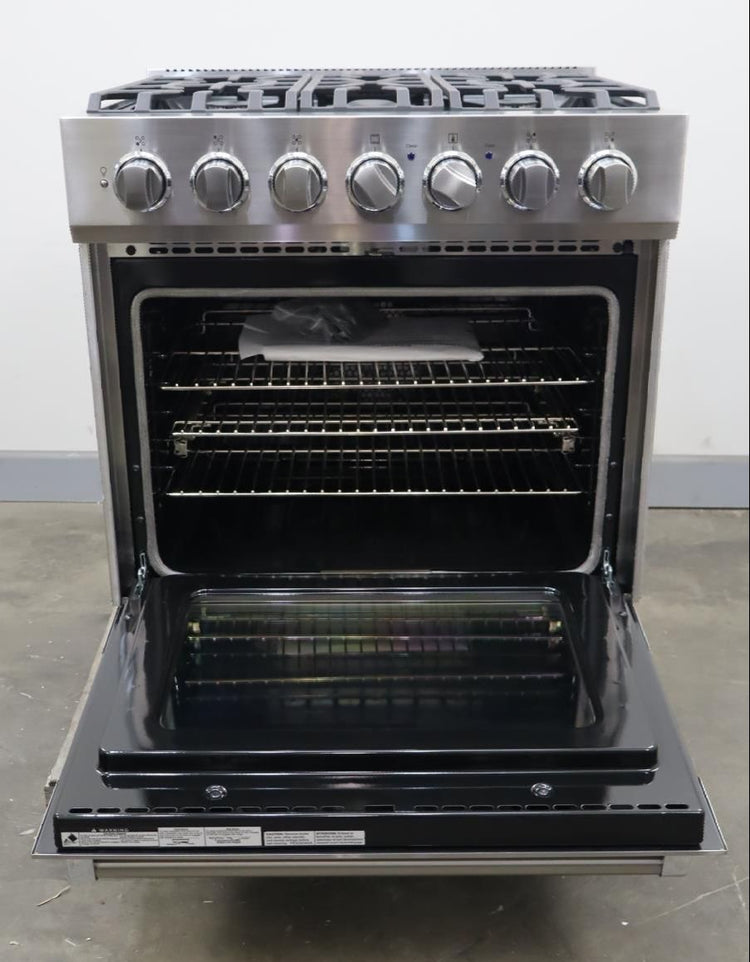 Viking 3 Series 2025 30" 5 Burner SS Freestanding Dual Fuel Range RVDR33025BSS