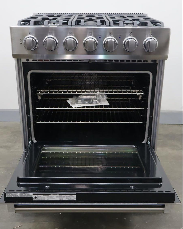 Viking 3 Series 2024 30" 5 Burner SS Freestanding Dual Fuel Range RVDR33025BSS