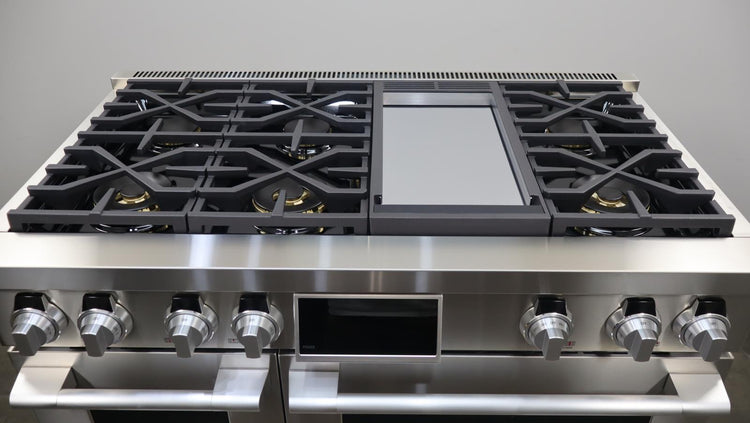 Signature Kitchen Suite 48" Double Oven Dual Fuel Convection Range SKSDR480GS - Alabama Appliance