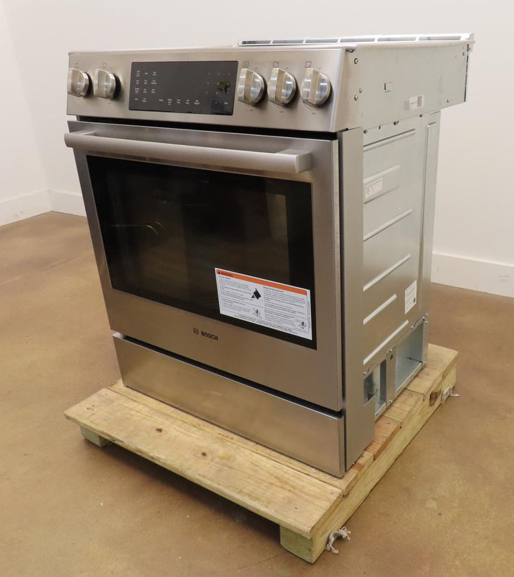 Bosch 800 Series HDI8056U 30" Slide-In Dual Fuel Stainless Steel Range - Alabama Appliance