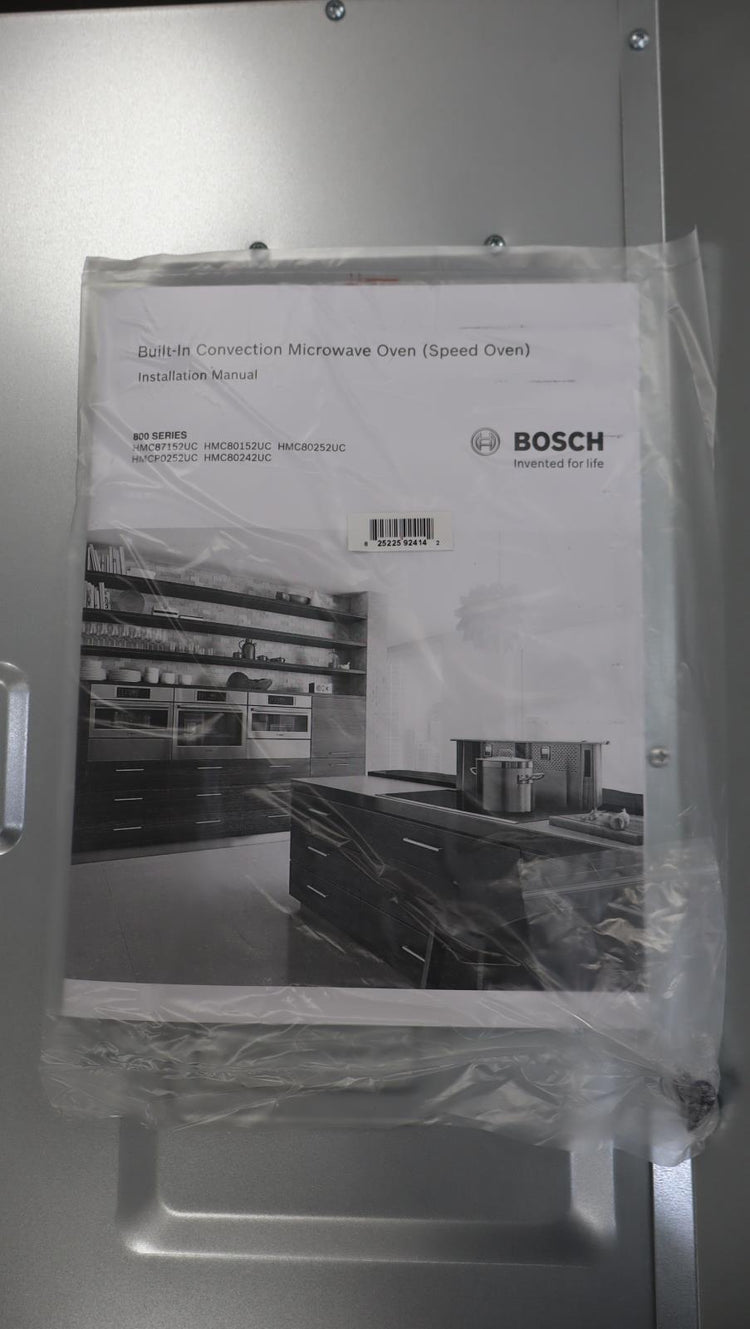 Bosch 800 Series 30" SpeedChef True Convection Sensor Cook SS Oven HMC80152UC