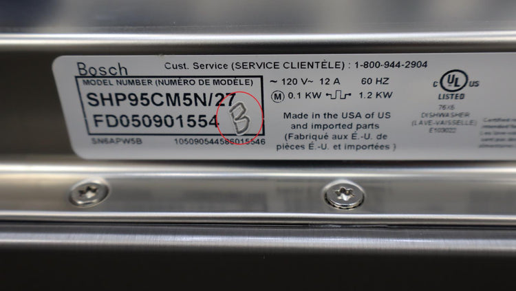 Bosch 500 Series 24" Fully Integrated Built-In Smart Dishwasher 38 dBA SHP95CM5N