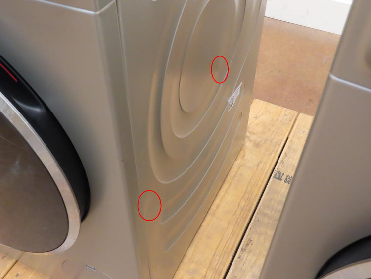 Bosch 800 Series WGB246AXUC / WQB245AXUC Front 24" Grey Load Washer Dryer Set