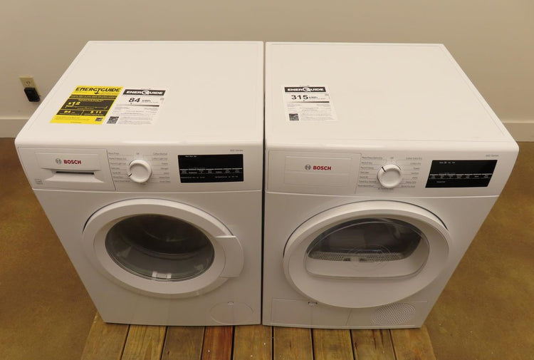 Bosch 300 Series WGA12400UC / WPA12100UC Front Load Washer & Ventless Dryer set