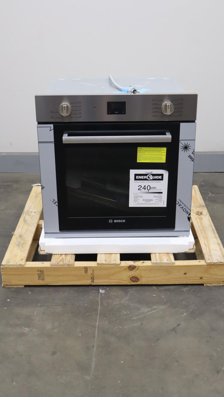 Bosch 4 Inch Stainless Single Electric Convection 500 Series Wall Oven HBE5453UC