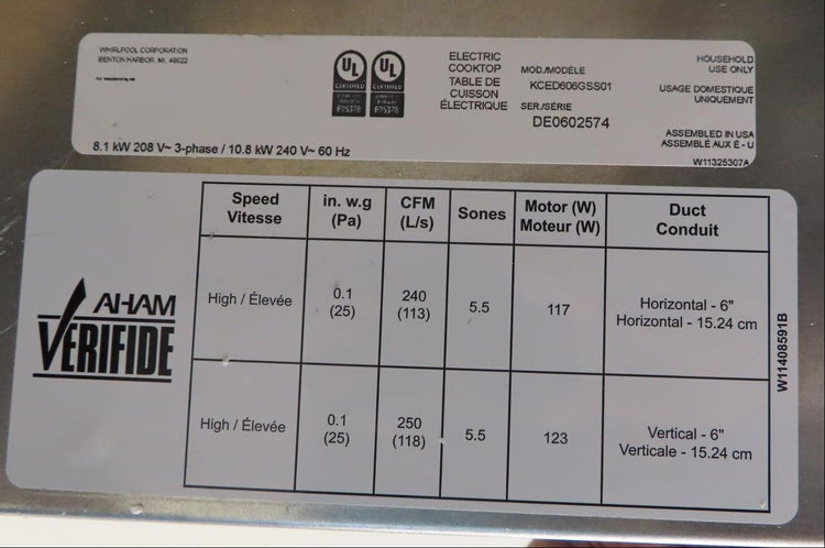 KitchenAid KCED606GSS 36" Ceramic-Glass 5 Element Electric Downdraft Cooktop Pic