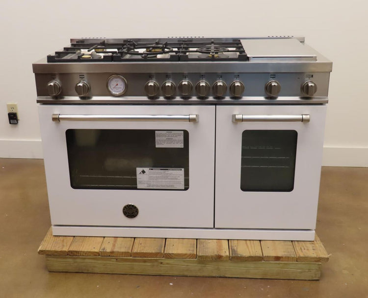 Bertazzoni Master Series MAST486GGASBIE 48" White Freestanding Gas Range