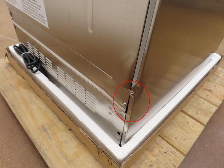 XO XOU24ORSR 24" Outdoor Stainless S Refrigerator with Glass Shelves Right Hinge