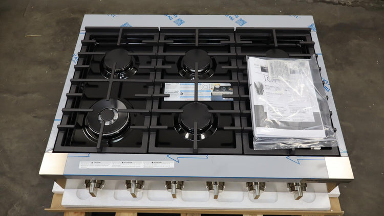 Bosch 800 Series 36" 6 Sealed Burners Gas Slide-In Stainless Rangetop RGM8658UC