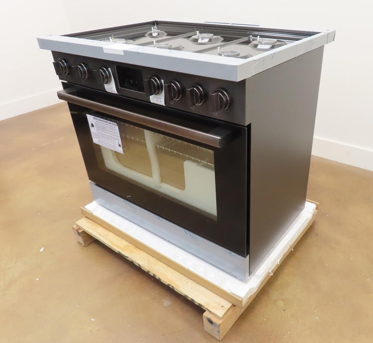 Bosch 800 Series HGS8645UC 36" Black Stainless Freestanding Gas Range