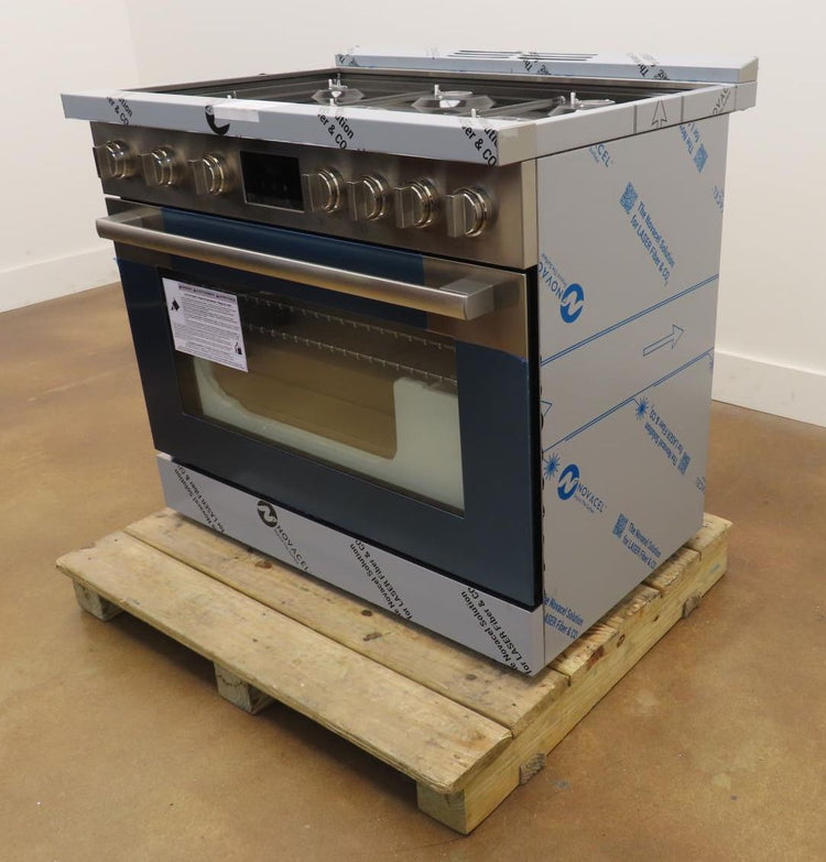 Bosch 800 Series HGS8655UC 36" Stainless Gas Range with 6 Sealed Burners