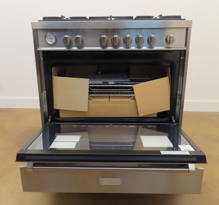 Verona VDFSGG365SS 36" Designer Series Stainless Steel Gas Range
