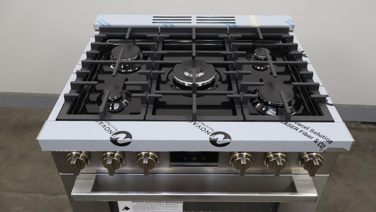 Bosch 30" 800 Series Stainless 5 Burner 3.6 Cu.ft Freestand Gas Range HGS8055UC