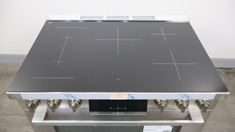 Bosch 36" Slide-In 800 Series 3.7 cu.ft 5 Elements Induction Range HIS8655U