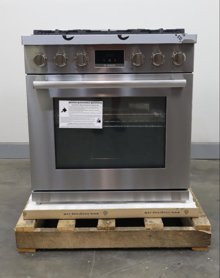 Bosch 30" 800 Series Stainless 5 Burner 3.6 Cu.ft Freestand Gas Range HGS8055UC