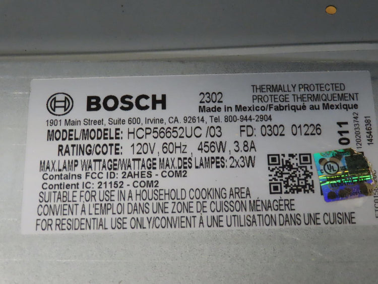 Bosch 500 Series HCP56652UC 36" Smart Stainless Pyramid Canopy Chimney Hood Pics