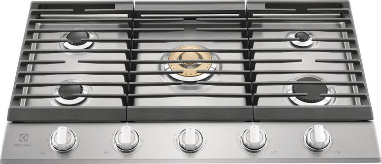 Electrolux ECCG3668AS 36" Gas Cooktop 5 Sealed Burners S. Steel Full Warranty
