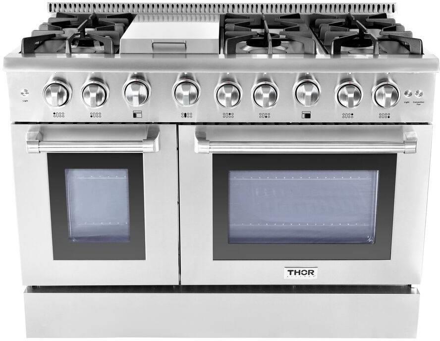 36 Inch Professional Gas Range in Stainless Steel - THOR Kitchen