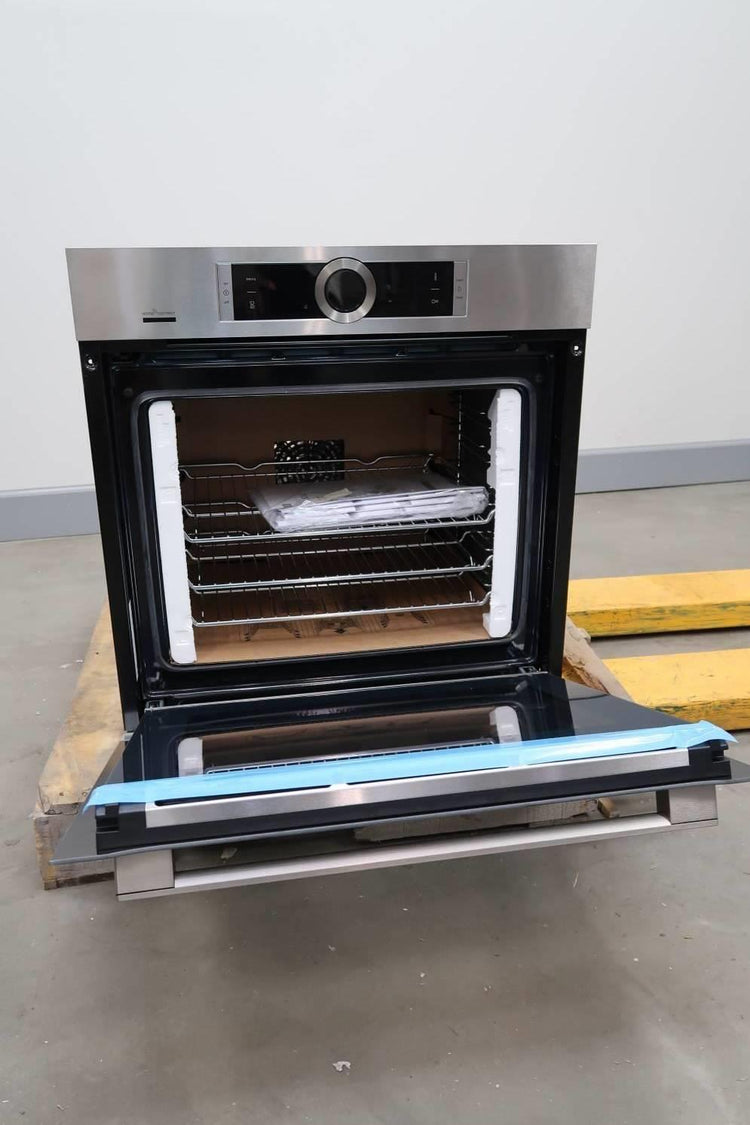 Bosch 500 Series 24" 11 Mode SS Home Connect Single Electric Wall Oven HBE5452UC