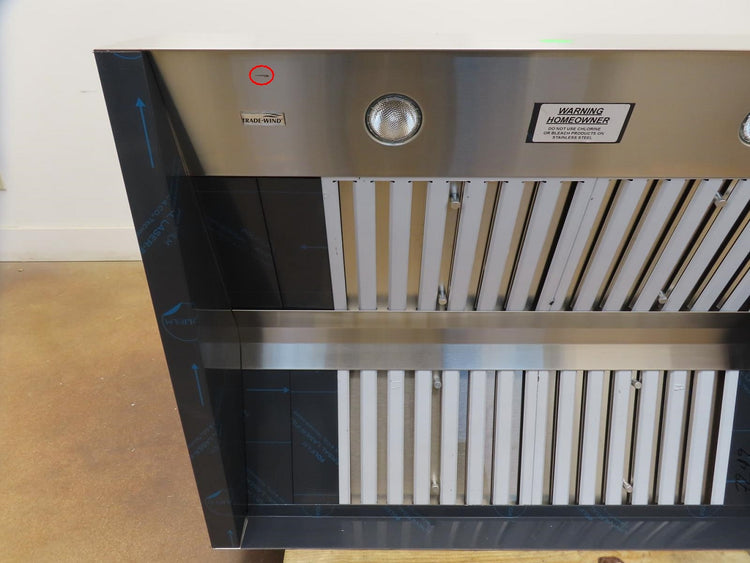 Trade-Wind Pyramid Style P724212 42" 1200 CFM SS Outdoor BBQ Vent Hood