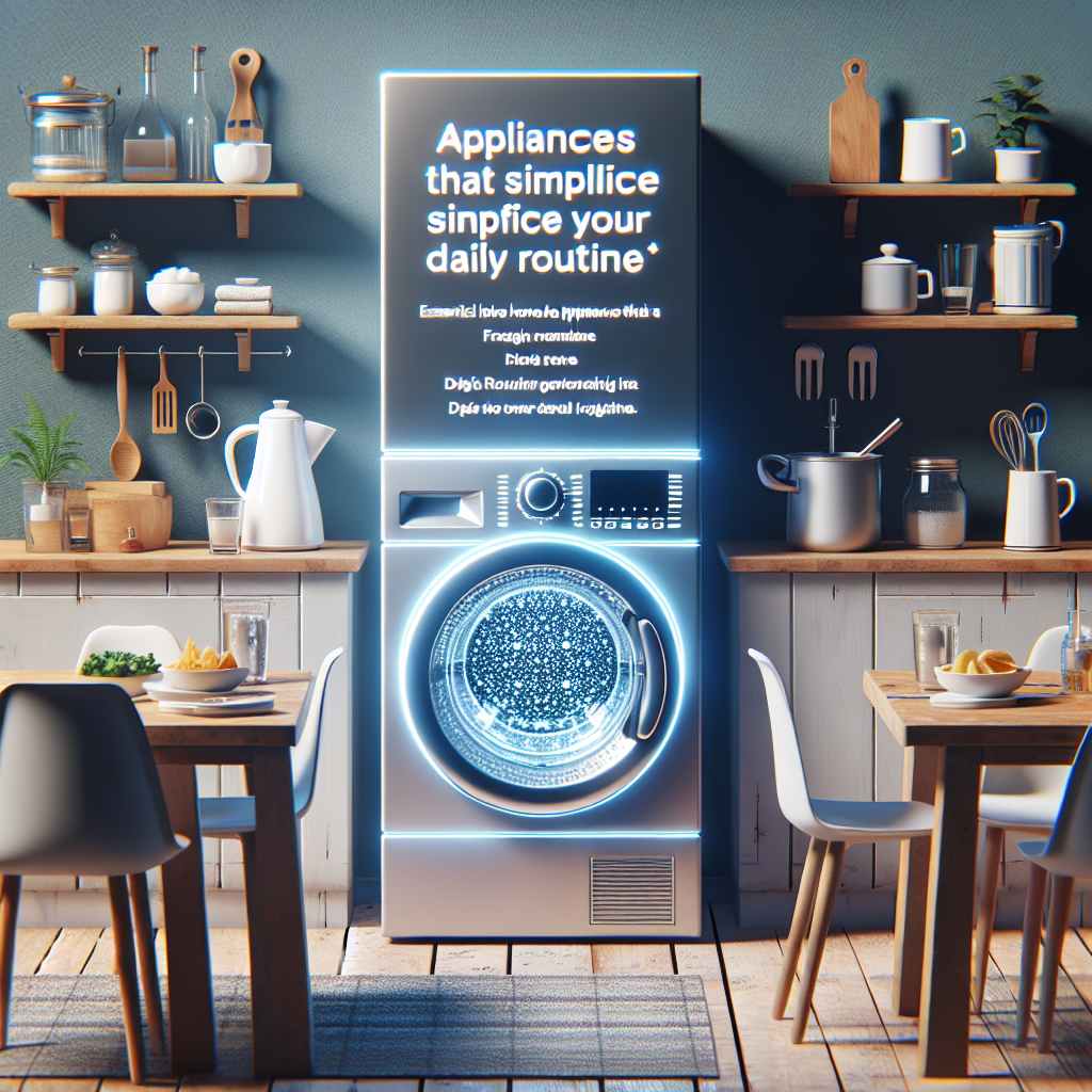 Appliances That Simplify Your Daily Routine