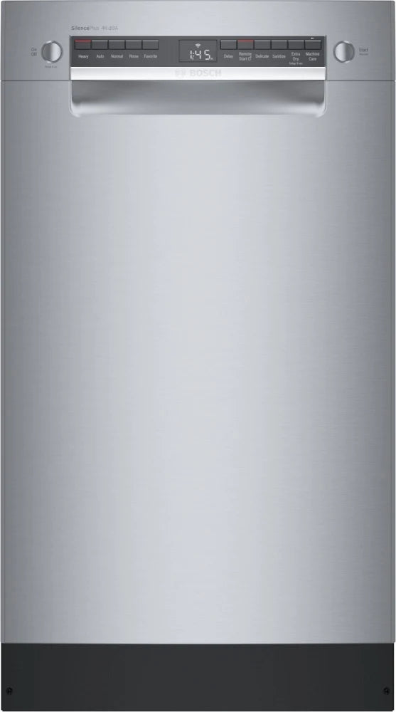 Bosch® 300 Series 18" Stainless Steel Front Control Built In Dishwasher