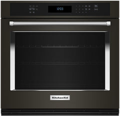 KitchenAid® 27" PrintShield Black Stainless Steel Single Electric Wall Oven