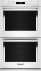 KitchenAid® 30" White Double Electric Wall Oven