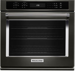 KitchenAid® 27" Black Stainless Steel with PrintShield Finish Electric Built In Single Oven