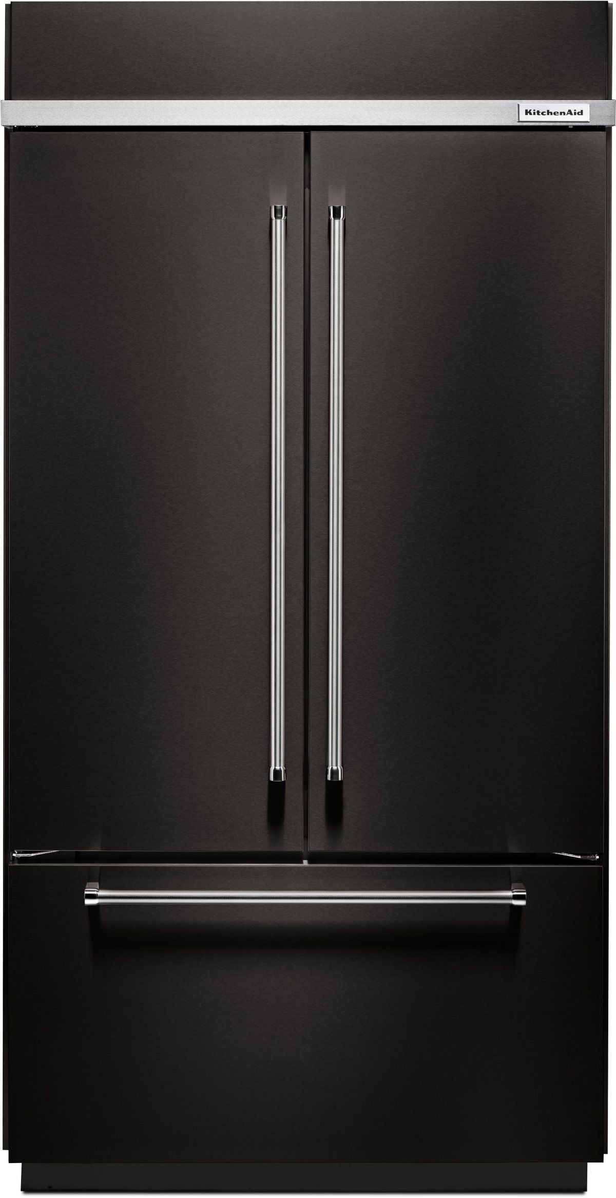KitchenAid® 24.2 Cu. Ft. Black Stainless Steel with PrintShield Finish Built In French Door Refrigerator