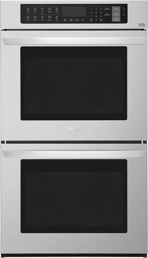 LG 30 Inch 9.4 cu. ft. Double Electric Convection NFC Tag On Wall Oven LWD3063ST