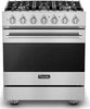 Viking 3 Series 2024 30" 5 Burner SS Freestanding Dual Fuel Range RVDR33025BSS