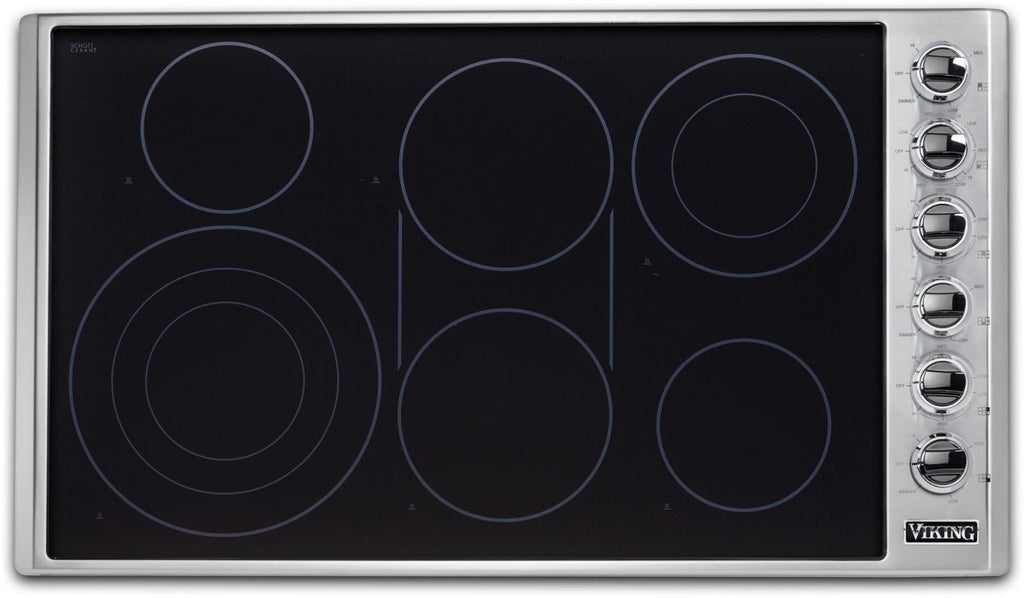 Viking Professional 5 Series VECU53616BSB 36" Electric Cooktop 2023 Model Pics