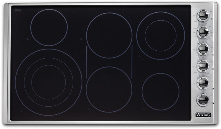 Viking Professional 5 Series VECU53616BSB 36" Electric Cooktop 2023 Model Pics