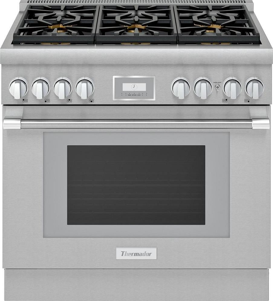 Thermador 36" Professional Pro Harmony Series Smart Dual Fuel Range PRD366WHU