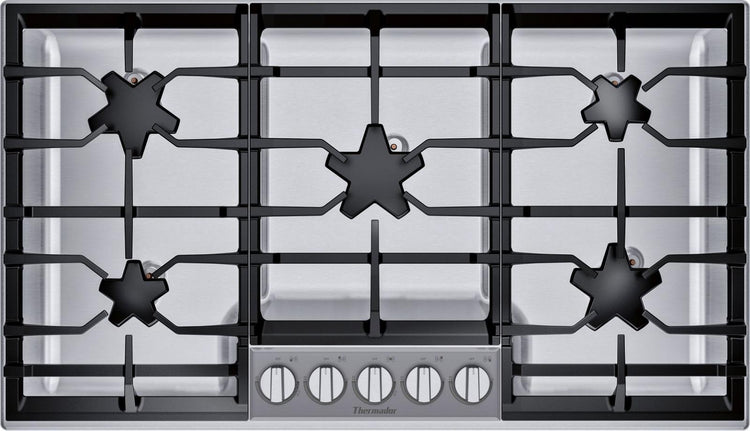 Thermador Masterpiece Series 36" Stainless 5 Sealed Buner Gas Cooktop SGSXP365TS