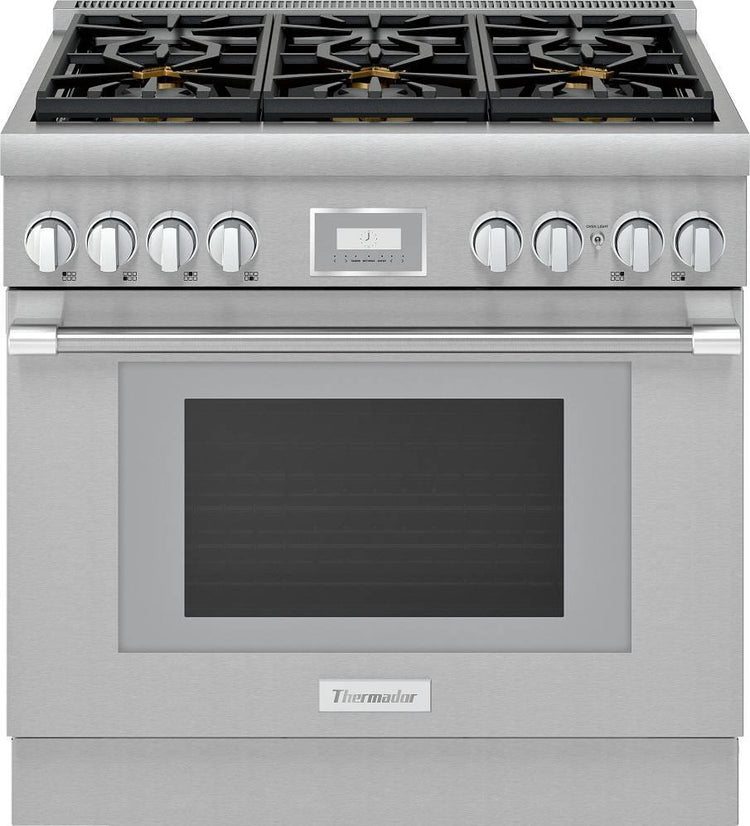 Thermador Pro Harmony Professional Series PRG366WH 36" ProStyle NaturalGas Range - Alabama Appliance