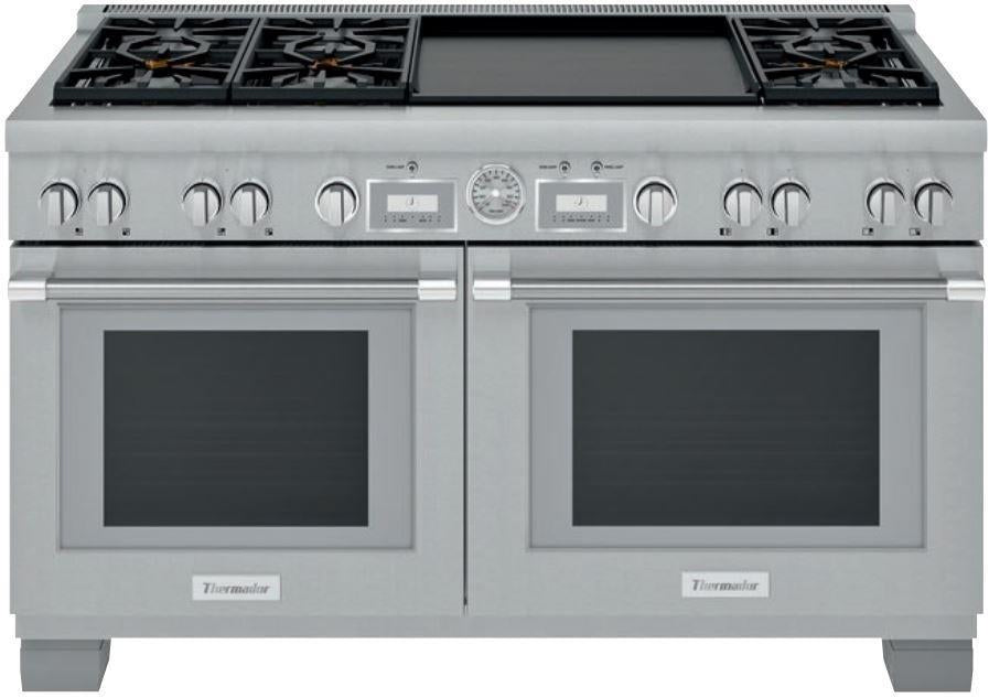 Thermador Pro Grand PRD606WEG 60'' ProStyle Dual Fuel Range Full Warranty - Alabama Appliance