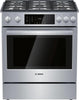 NIB Bosch 800 Series HDI8056U 30" Convection Slide-In Dual Fuel Range Stainless