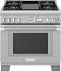 NIB Thermador Pro Grand 36" Freestanding Professional Series Gas Range PRG364WDG